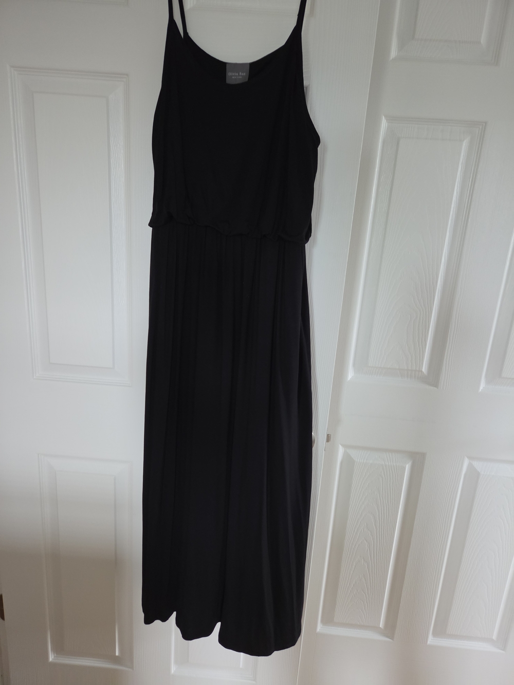 Olivia Rae Black Spagetti-strap Maxi Dress (size L)